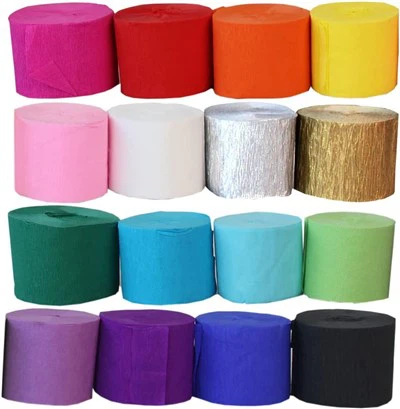Party Streamers För födelsedag Bröllop Baby Bruddusch Dekorationer Halloween Jul Hantverk Tillbehör